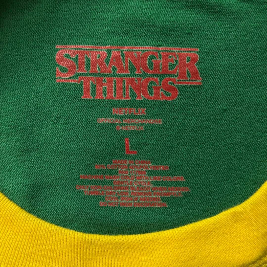 ストレンジャーシングス リンガーTシャツ　シーズン3 グリーン　Lサイズ 3