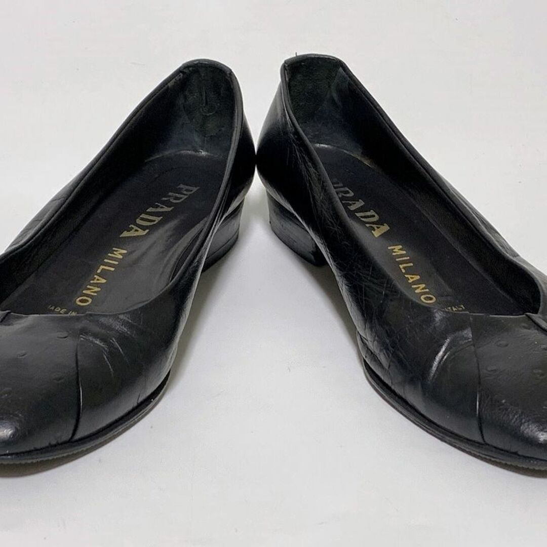 PRADA - PRADA プラダ 36≒23cm パンプス サンダル 黒 D1の通販 by