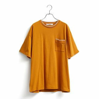 ジュンレッド(JUNRED)の【オレンジ（70）】ブランケットTシャツ(カットソー(長袖/七分))