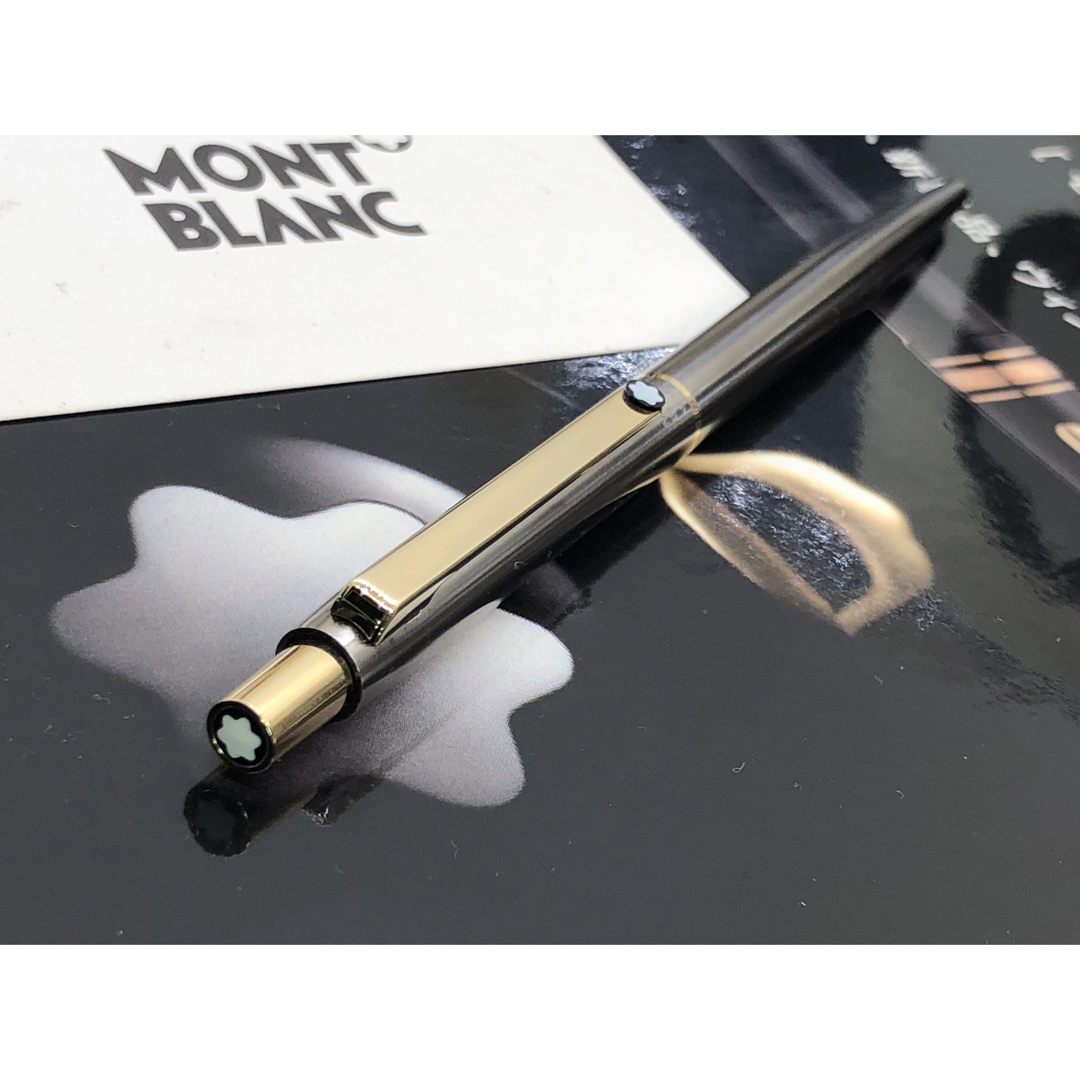 MONTBLANC(モンブラン)の価値あるレア銘品総チタニウム張り★Sライン・チタン＆ゴールドプレート★モンブラン インテリア/住まい/日用品の文房具(ペン/マーカー)の商品写真