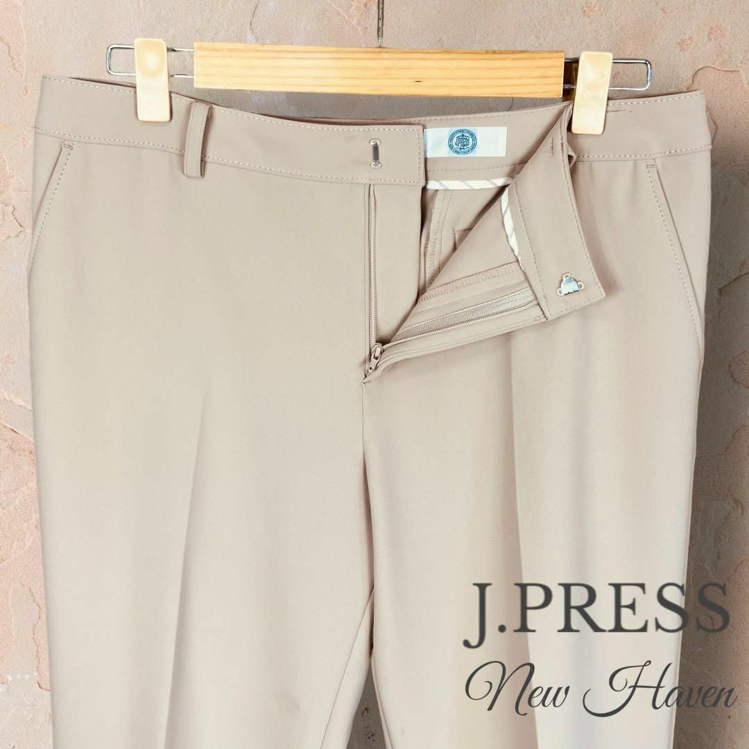 J.PRESS(ジェイプレス)の【ジェイプレス】スラックス パンツ M ベージュ ストレート メンズオンワード メンズのパンツ(スラックス)の商品写真