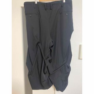 yohji yamamoto 23ss ランダムタック ギャバ パンツ