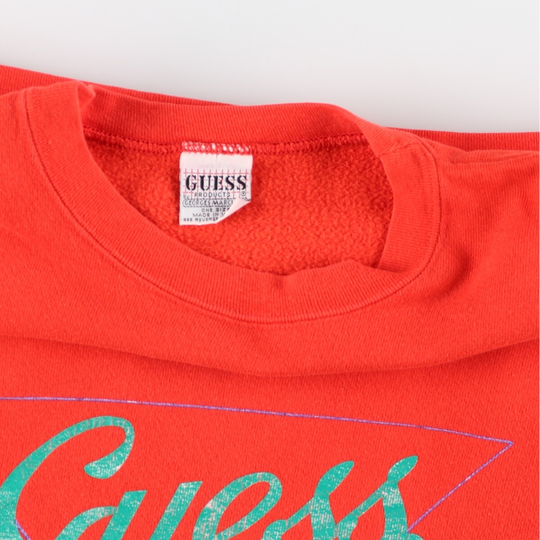 GUESS(ゲス)の古着 90年代 ゲス Guess KNITWEAR ロゴスウェット トレーナー USA製 メンズL ヴィンテージ /eaa361372 メンズのトップス(スウェット)の商品写真