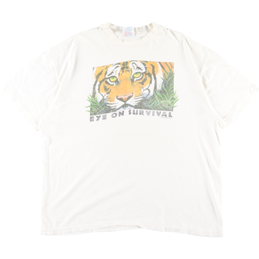 LOOK TOUCH 蜘蛛柄 両面プリント アニマルプリントTシャツ メンズXL ...