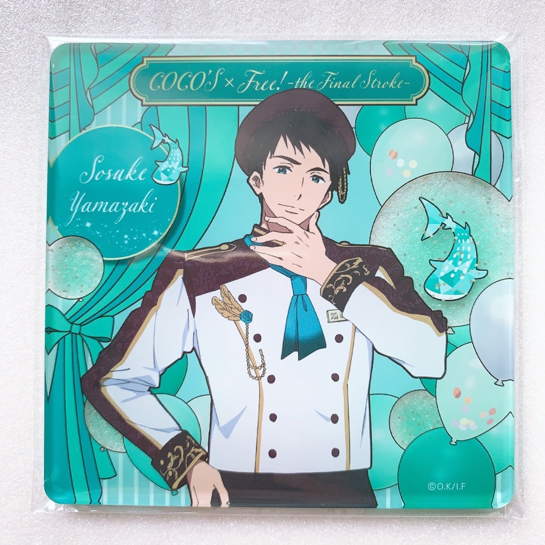 Free! ココス 山崎宗介 アクリルコースター オリジナルカード クリアカード エンタメ/ホビーのおもちゃ/ぬいぐるみ(キャラクターグッズ)の商品写真