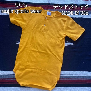 デッドストック‼︎ eagle sports wear ヘンリーネック USA製(Tシャツ/カットソー(半袖/袖なし))