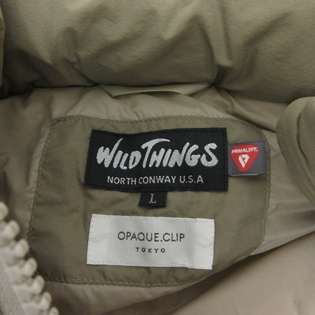 WILDTHINGS(ワイルドシングス)のOPAQUE.CLIP別注 ビッグハッピー ジャケット ベージュ L ■GY09 メンズのジャケット/アウター(ブルゾン)の商品写真