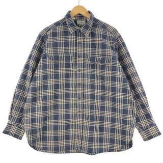 エルエルビーン(L.L.Bean)の古着 エルエルビーン L.L.Bean チェック柄 長袖 ヘビーネルシャツ メンズXL /eaa361237(シャツ)