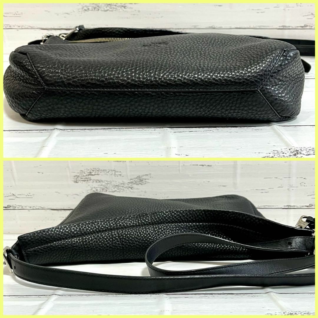 極美品】COACH コーチ ショルダーバッグ レザー ブラック 肩掛け1421