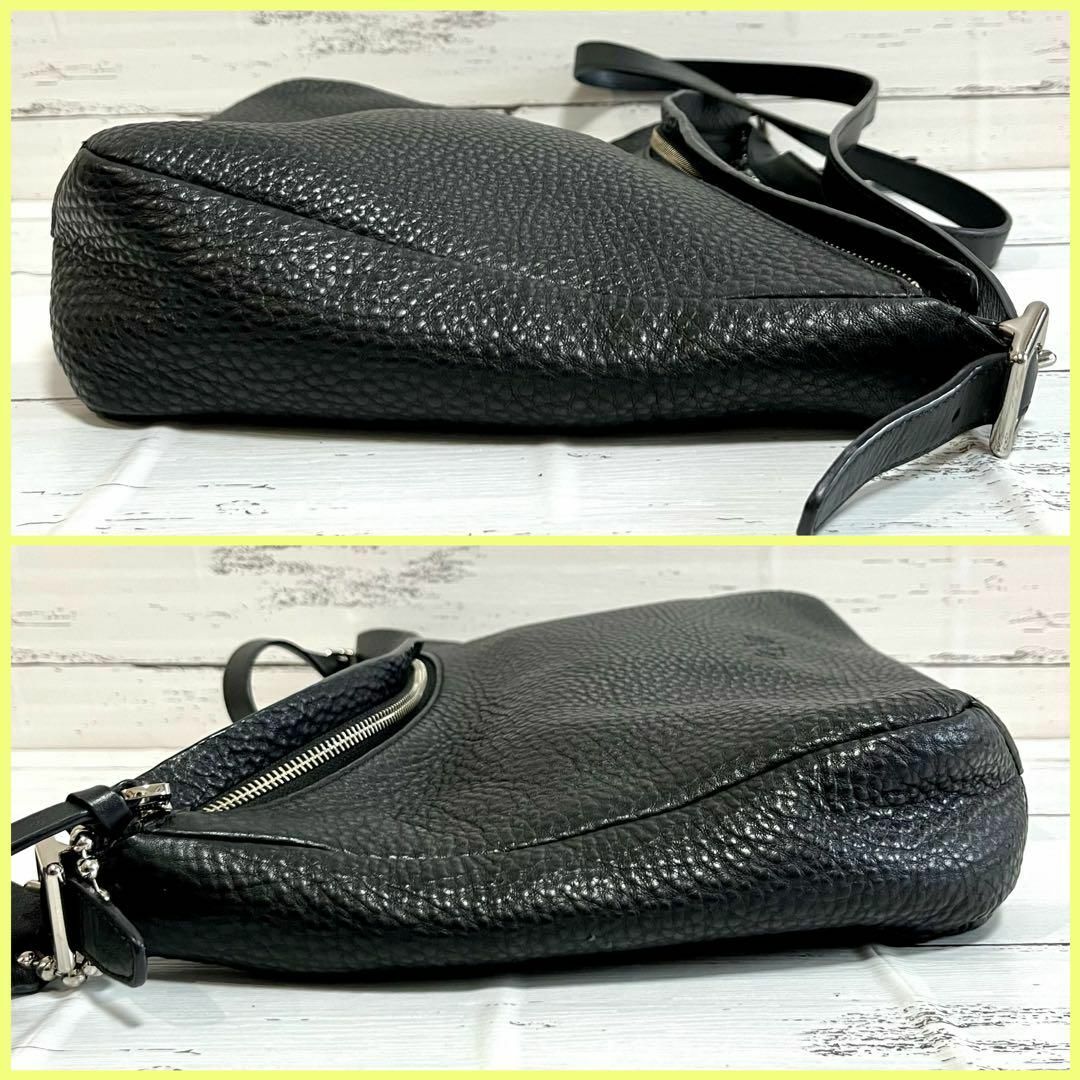 極美品】COACH コーチ ショルダーバッグ レザー ブラック 肩掛け1421