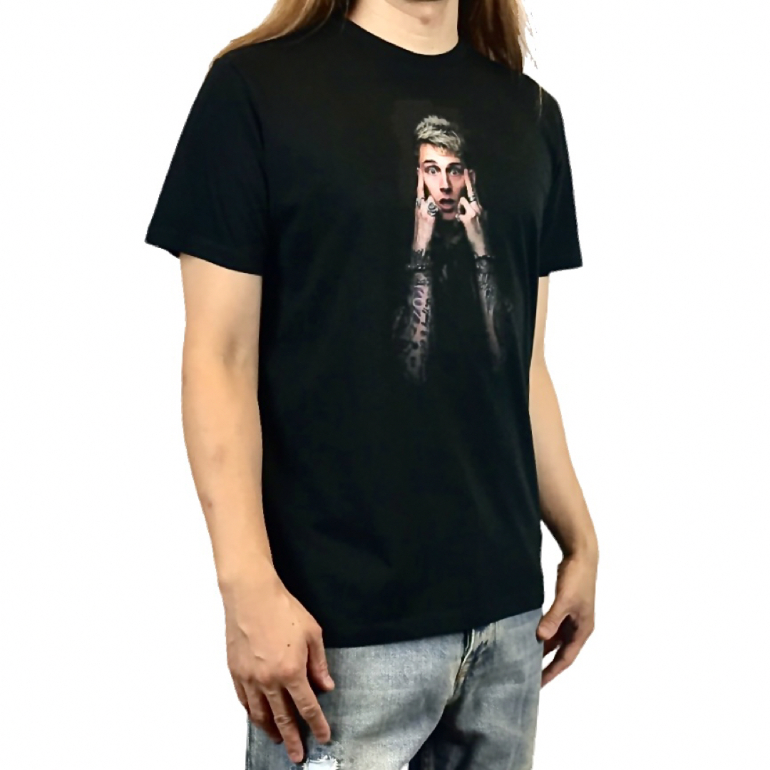 新品 マシンガンケリー ヒップホップ ポップパンク ラッパー タトゥー Tシャツ メンズのトップス(Tシャツ/カットソー(半袖/袖なし))の商品写真