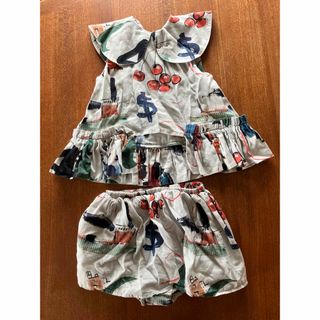 【新品】wolf&rita 小花柄ブラウス 6y