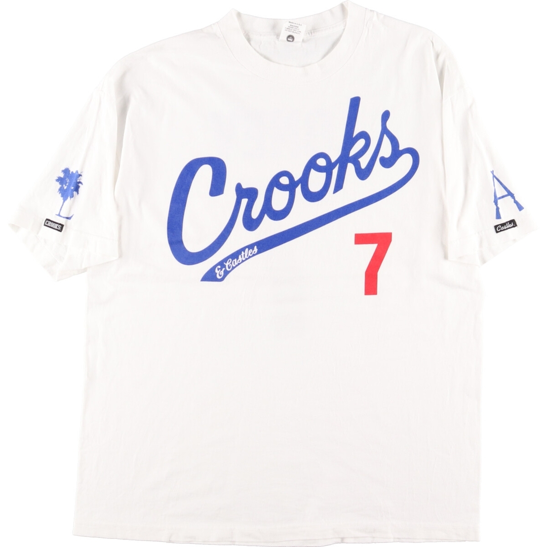 CROOKES 両面プリント プリントTシャツ USA製 メンズXL ヴィンテージ /eaa359523