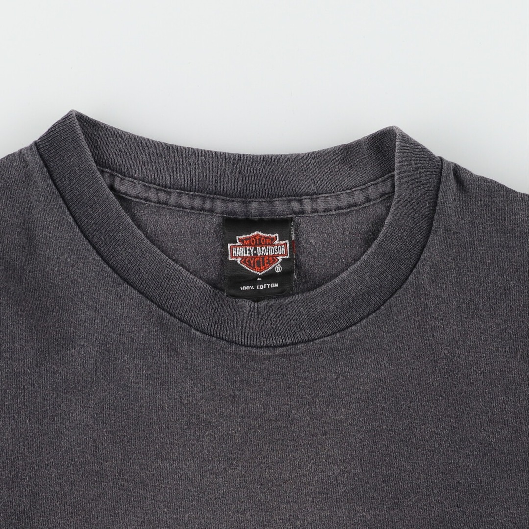 90年代 ヘインズ Hanes Harley-Davidson ハーレーダビッドソン 総柄 モーターサイクル バイクTシャツ メンズXL ヴィンテージ /evb002150