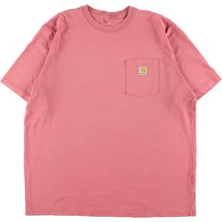 カーハート(carhartt)の古着 カーハート Carhartt 半袖 ワンポイントロゴポケットTシャツ メンズXXL /eaa361925(Tシャツ/カットソー(半袖/袖なし))