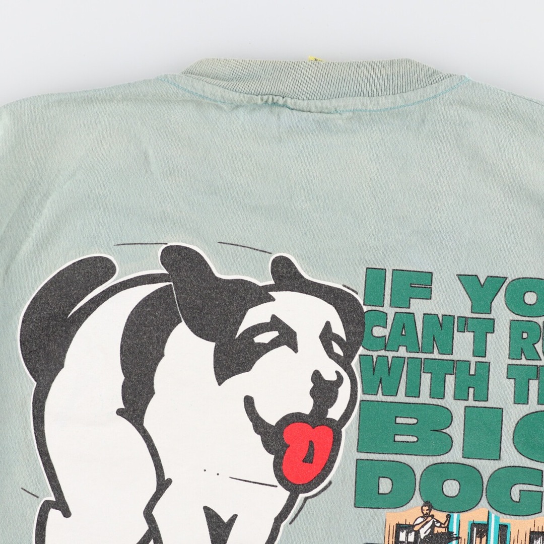 90年代 BIG DOGS プリントTシャツ USA製 メンズXL ヴィンテージ /eaa260341