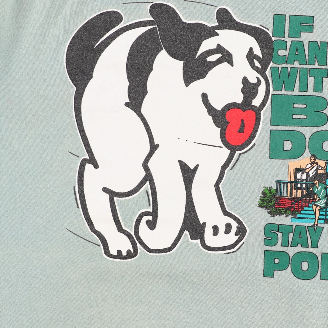 90年代 BIG DOGS プリントTシャツ USA製 メンズXL ヴィンテージ /eaa260341