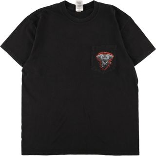 ハーレーダビッドソン(Harley Davidson)の古着 ハーレーダビッドソン Harley-Davidson 両面プリント モーターサイクル バイクTシャツ メンズL /eaa357307(Tシャツ/カットソー(半袖/袖なし))