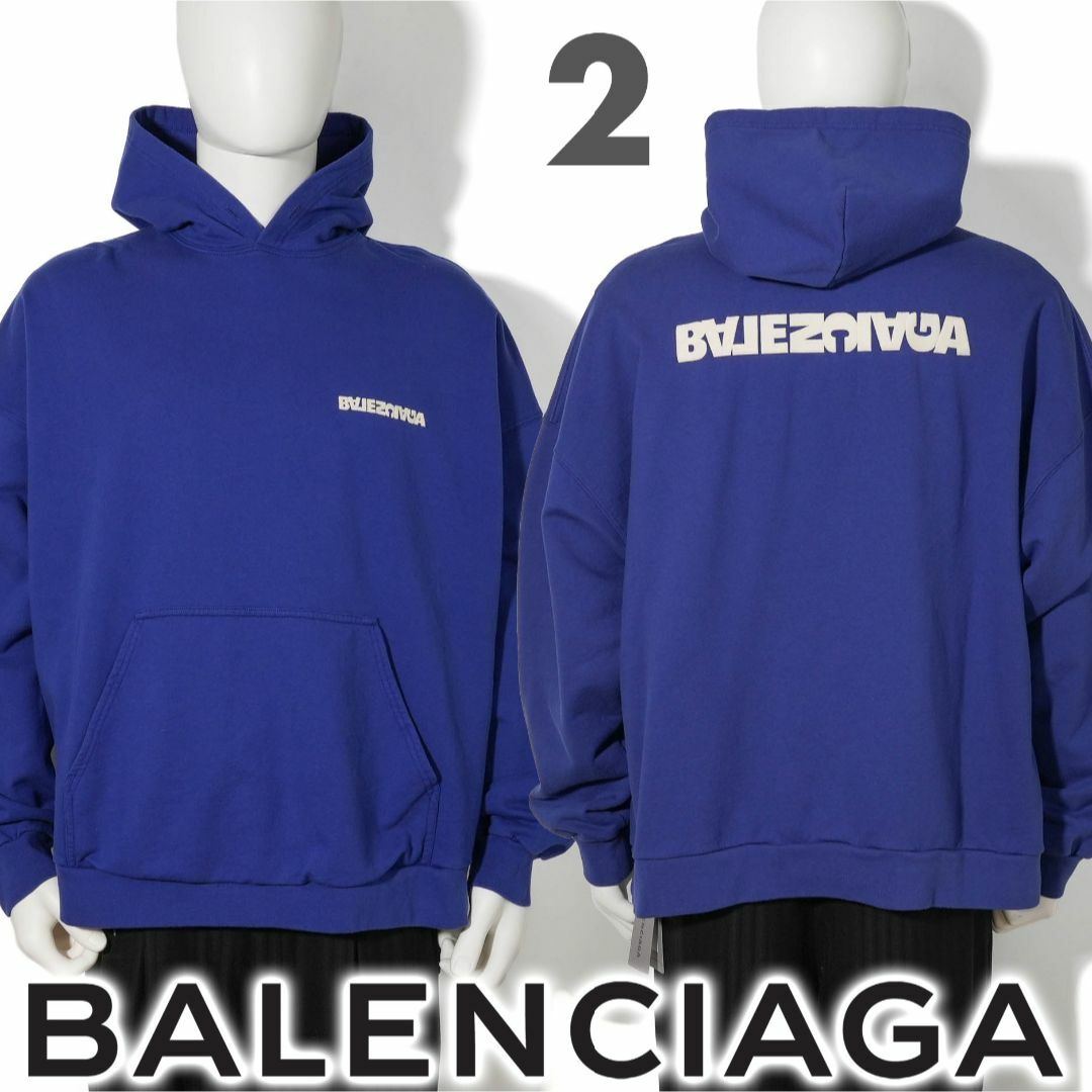 新品 Balenciaga ロゴ パーカー L