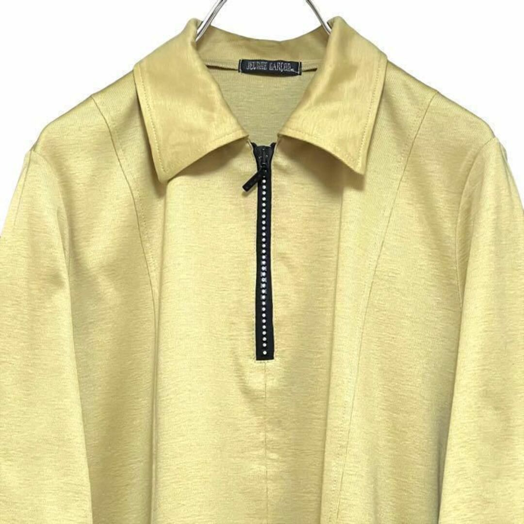 JEUTINE GARCON レディース【F】ハーフジップシャツ♡綿100% 黄 レディースのトップス(シャツ/ブラウス(長袖/七分))の商品写真