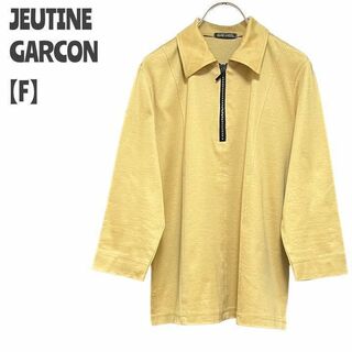 JEUTINE GARCON レディース【F】ハーフジップシャツ♡綿100% 黄(シャツ/ブラウス(長袖/七分))