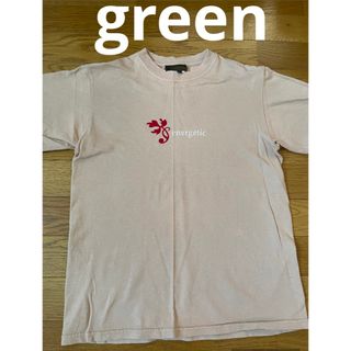 グリーン(green)のgreen グリーン　Tシャツ　ベージュ　日本製　コットン100% レディース(Tシャツ(半袖/袖なし))