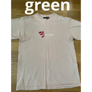 グリーン(green)のgreen グリーン　Tシャツ　ベージュ　日本製　コットン100% レディース(Tシャツ(半袖/袖なし))