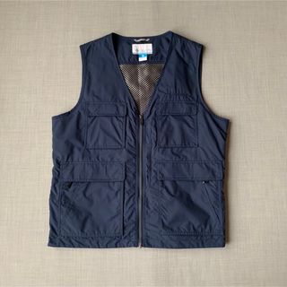 美品 Columbia ヴィドラ2  Vネック フィッシングベスト ブルー XL