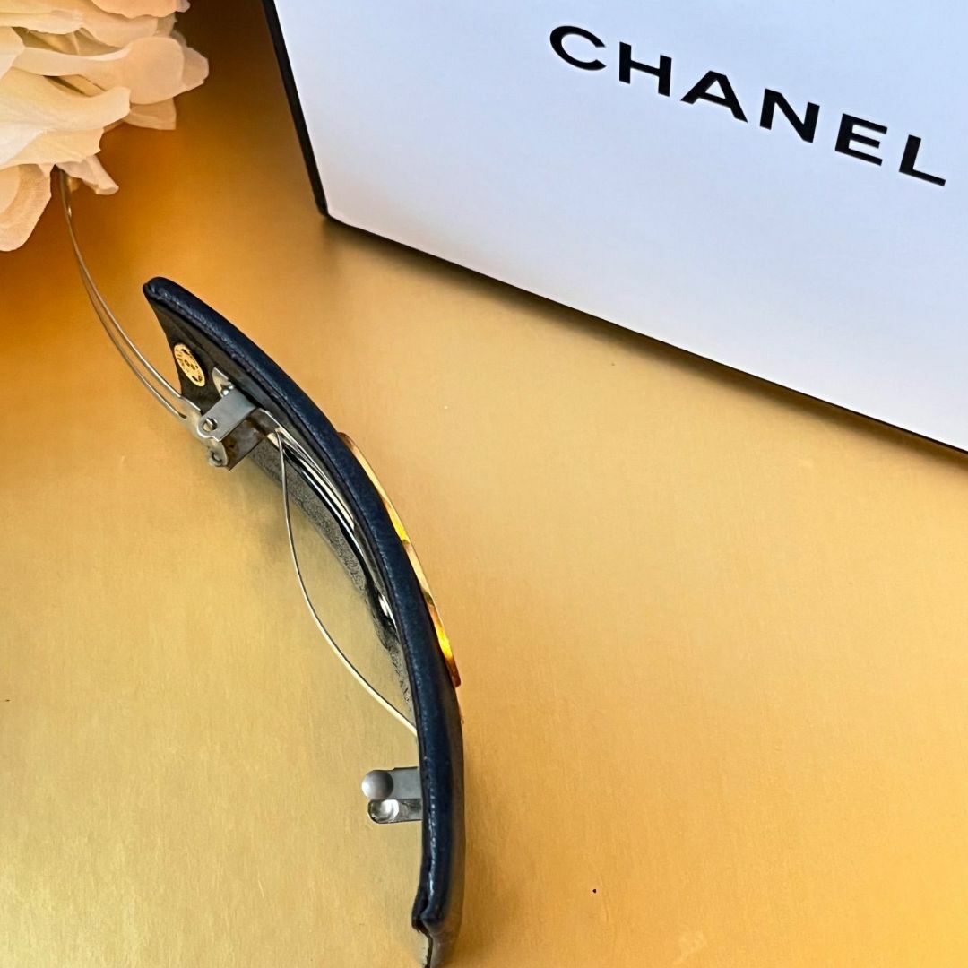 【希少】 CHANEL バレッタ  シャネル デカココ ココマーク 3