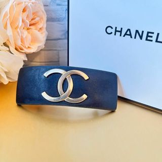 シャネル(CHANEL)の【希少】 CHANEL バレッタ  シャネル デカココ ココマーク(バレッタ/ヘアクリップ)