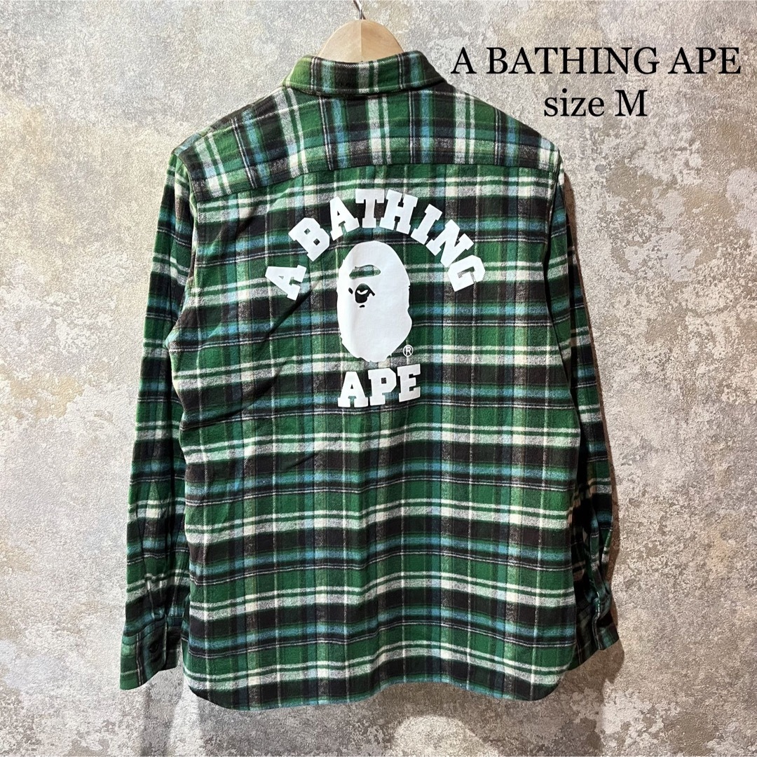 A BATHING APE - A BATHING APE アベイシングエイプ カレッジプリント