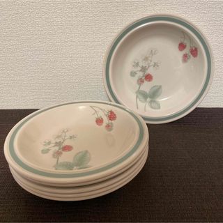 ウェッジウッド(WEDGWOOD)のウェッジウッド　ラズベリーケイン　スーププレート　19.5cm(食器)