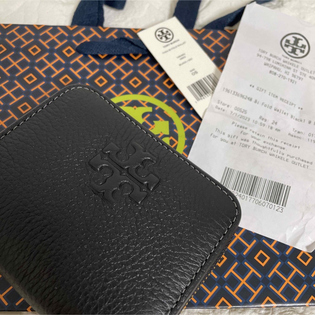 【新作】TORY BURCH ２つ折り財布 ブラック