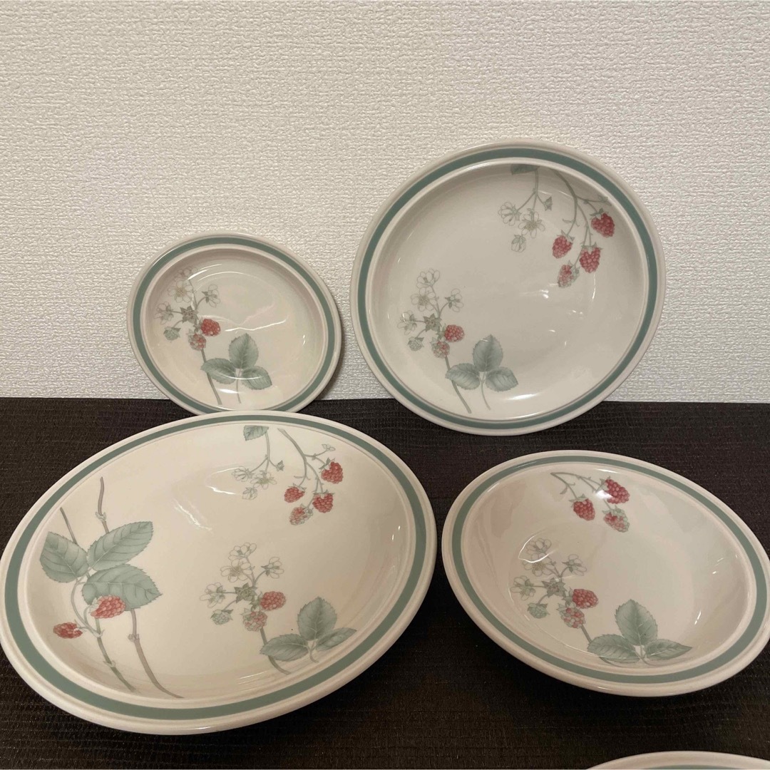 WEDGWOOD(ウェッジウッド)のウェッジウッド　ラズベリーケイン　デザート　ディナー　スープ　プレートセット インテリア/住まい/日用品のキッチン/食器(食器)の商品写真