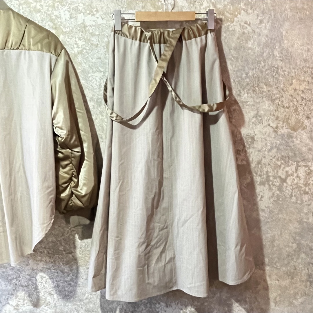 藤井夏恋NEROLI Volume army long skirt