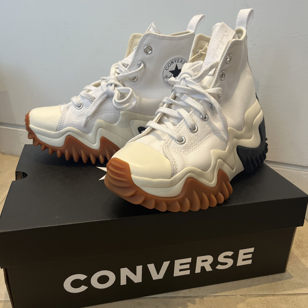 ホワイトサイズ⏰週末セール⏰converseランスターモーション 24cm