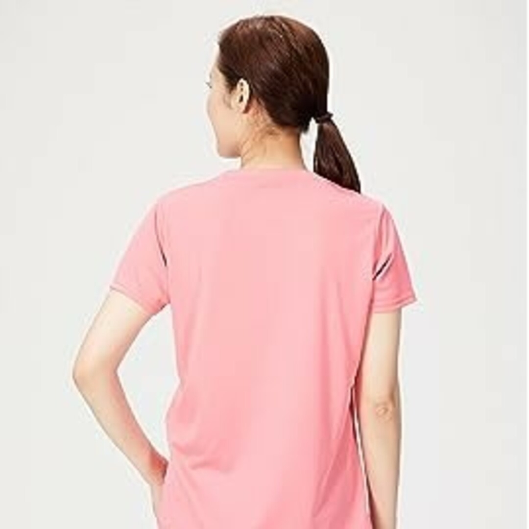 MIZUNO(ミズノ)のMIZUNO　トレーニングウェア ナビドライ 吸汗速乾Tシャツ　ピンク レディースのトップス(Tシャツ(半袖/袖なし))の商品写真