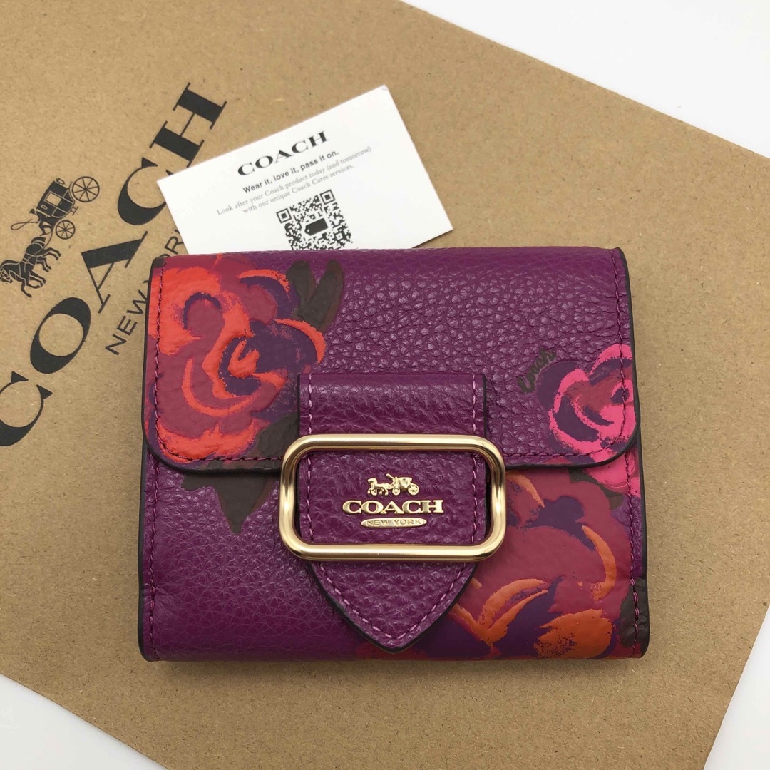 新作　新品　COACH　折り財布　スモールモーガンウォレット