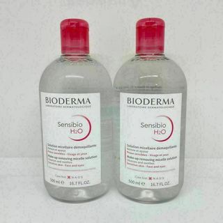 ビオデルマ(BIODERMA)のビオデルマ サンシビオ H2O エイチツーオー D 500ml 2本(クレンジング/メイク落とし)