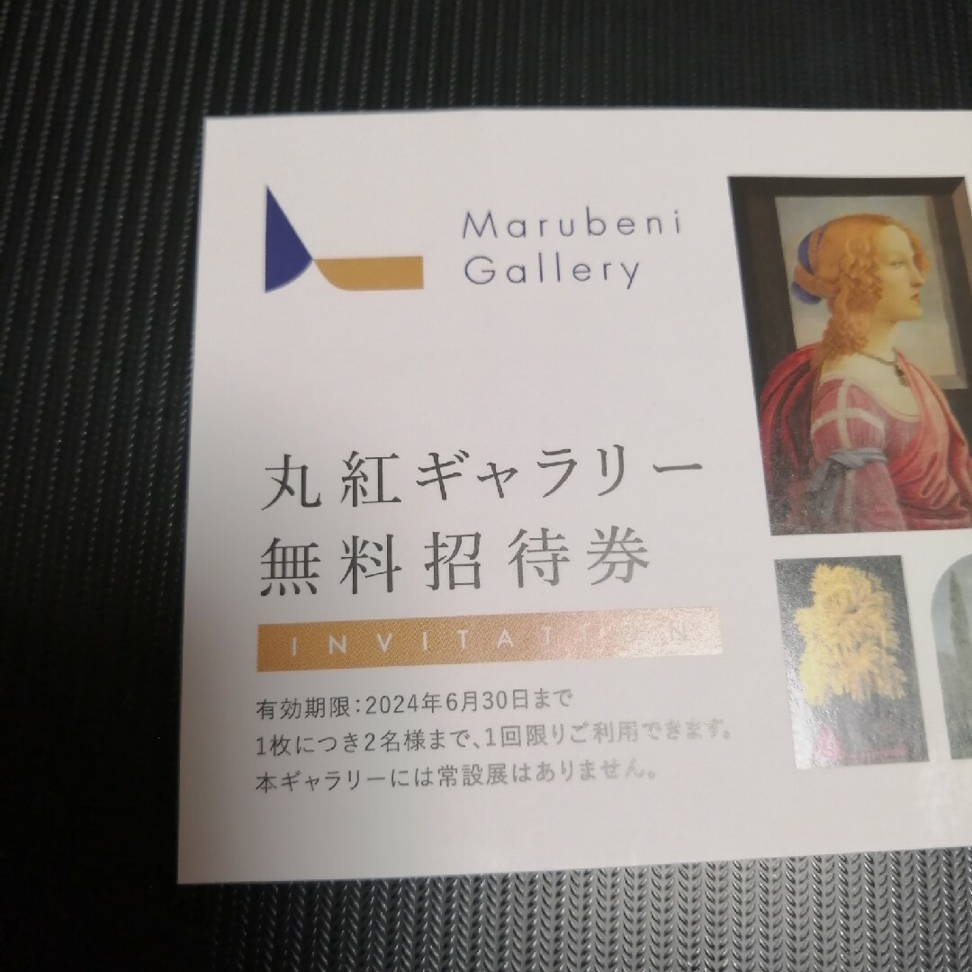 丸紅ギャラリー 無料招待券 チケットの施設利用券(美術館/博物館)の商品写真