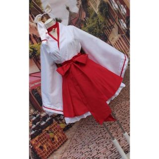 新品★狐巫女コスプレ★白鬼院凛々蝶★妖狐×僕SS(衣装一式)