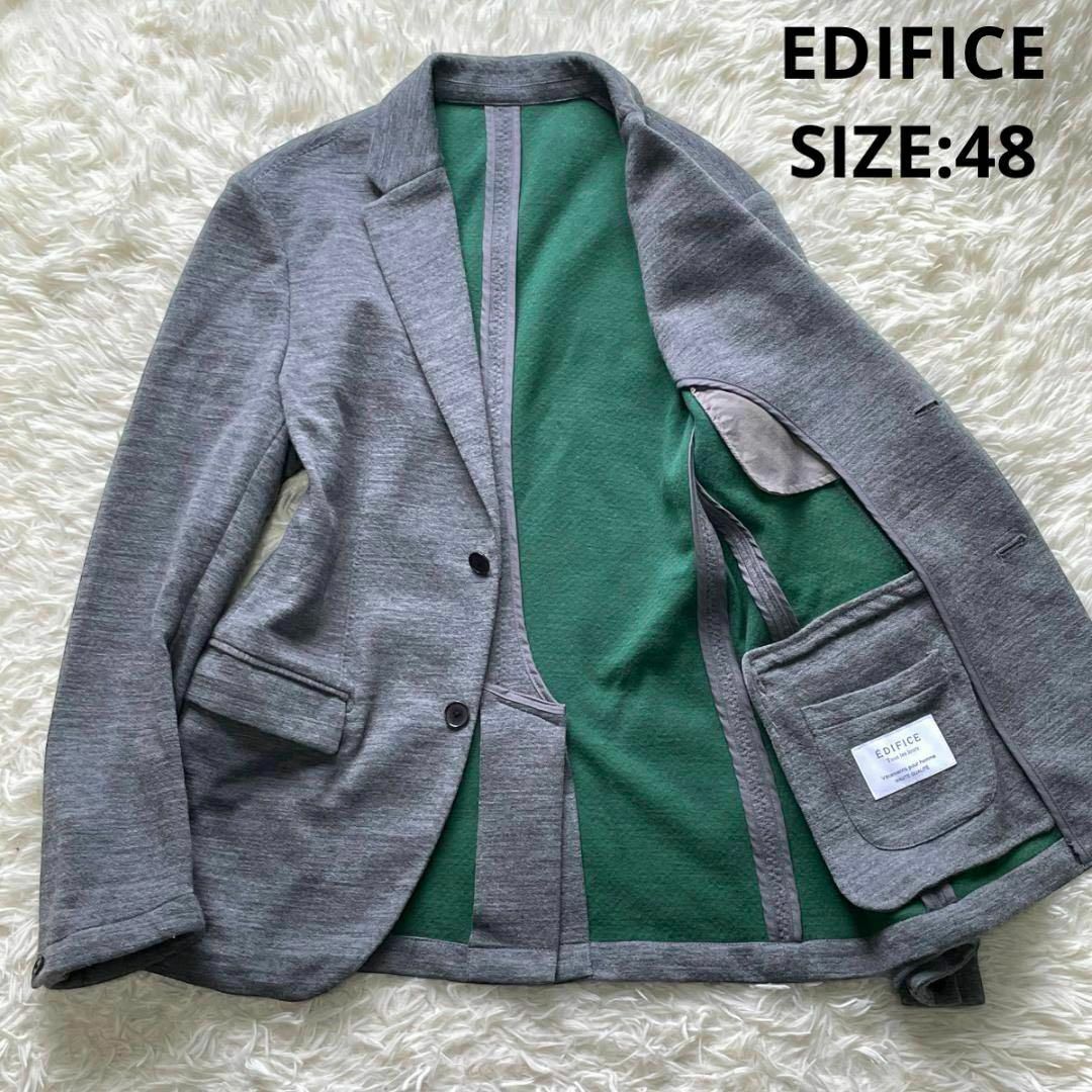 EDIFICE - EDIFICE ウールジャージー アンコンジャケット ストレッチ