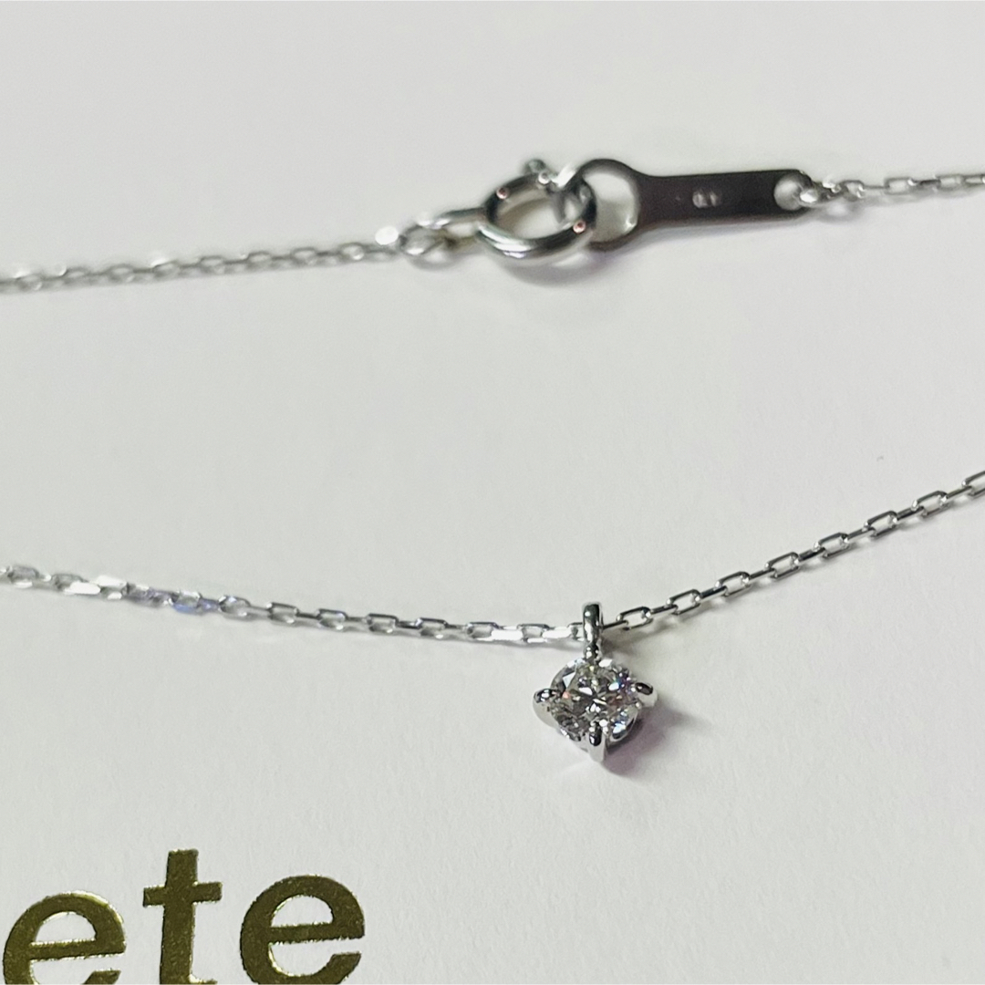 ■現行品■【ete】PT900 ダイヤモンド0.1ct ネックレス「ブライト」 4