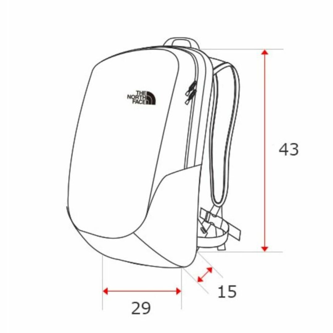 ノースフェイス バックパック リュック A4収納 ブラック/24L K496A