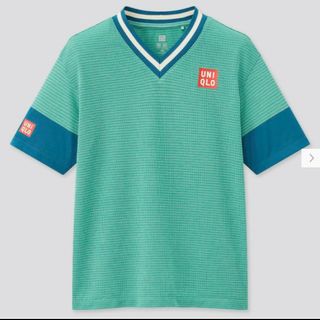 ユニクロ(UNIQLO)のユニクロ　NKドライEX VネックT（半袖） 21US 錦織圭　 XL(Tシャツ/カットソー(半袖/袖なし))