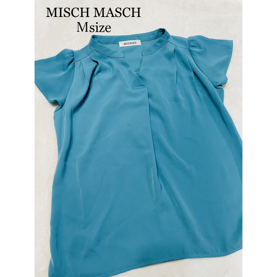 MISCH MASCH(ミッシュマッシュ)の美品　MISCH MASCH ミッシュマッシュ　カットソー　ブラウス　Ｍサイズ レディースのトップス(シャツ/ブラウス(半袖/袖なし))の商品写真