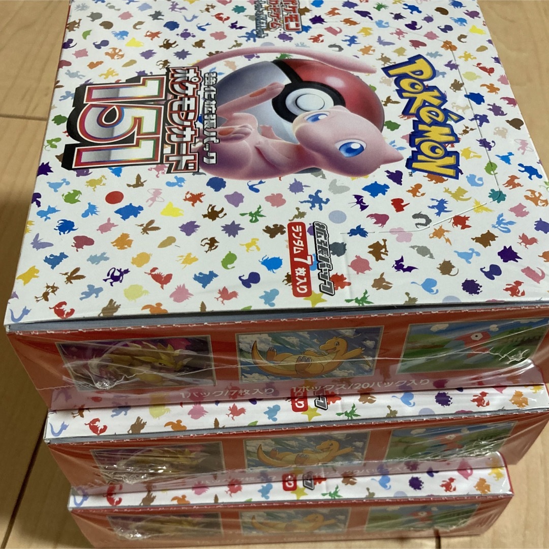 ポケモンカード151 3BOX 新品•未開封品 シュリンク付き