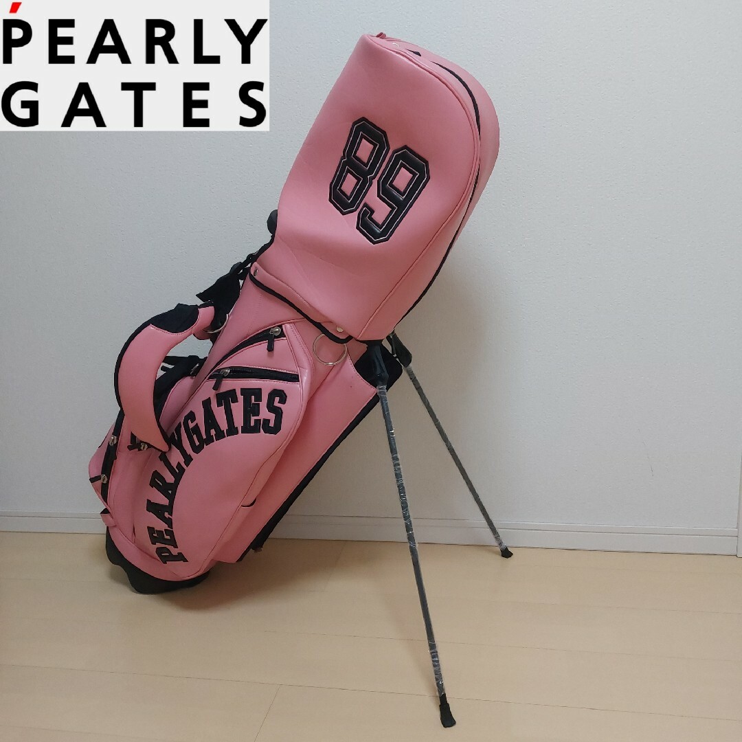 【PEARLY GATES】パーリーゲイツ キャディバッグ ゴルフ ピンク