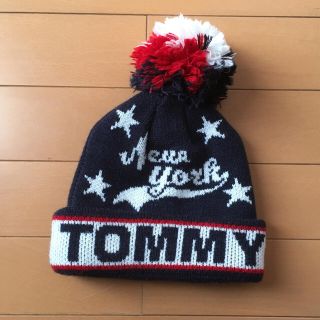 トミーヒルフィガー(TOMMY HILFIGER)のトミーヒルフィガー*ニットキャップ*ニット帽*110〜120くらい(帽子)