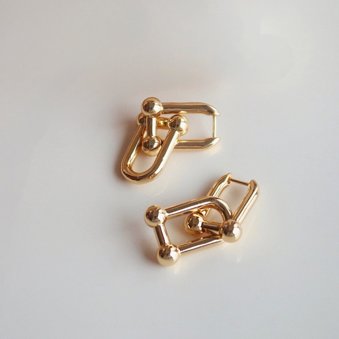 DEUXIEME CLASSE(ドゥーズィエムクラス)の【p71】chain link pierce 18k gold-plated  レディースのアクセサリー(ピアス)の商品写真